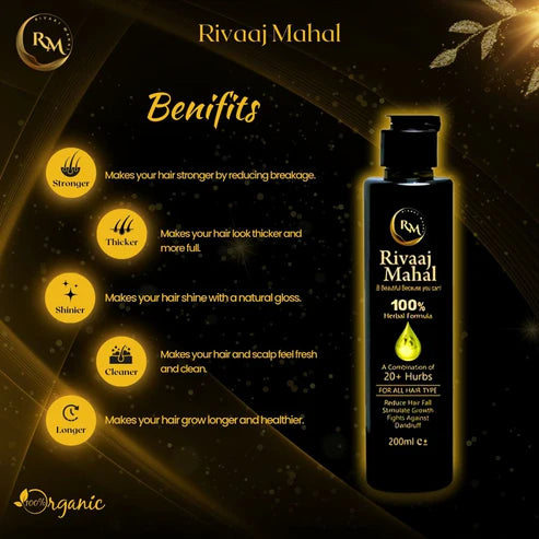 Rivaaj Mahal Hair Oil/ Kushta hair oil - For Mans & Women's