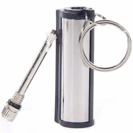 Steel Fire Lighter Keychain Flint